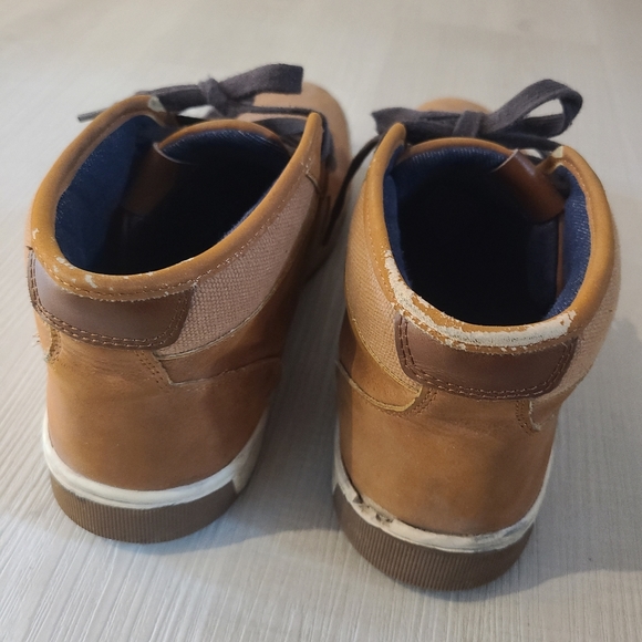 2/$20 Men's Aldo Brown Leather Ankle High Tie Boots Size 10 - Picture 4 of 9